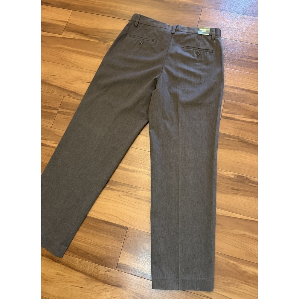 Eddie Bauer Classic Fit Wrinkle Stain Resistant Flat Front Pants Mens Size 34x32 - Picture 10 of 16
